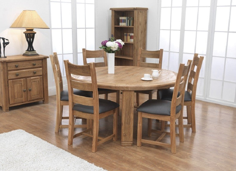Colorado Oak 1.5m Round Dining Table - House of McGregor