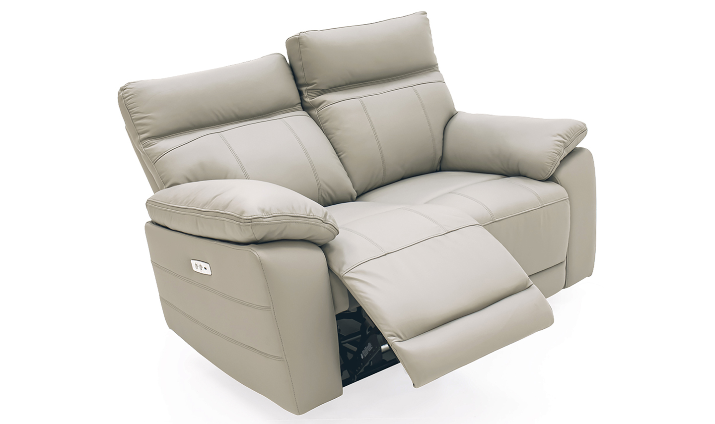 Positano 2 Seater Electric Recliner - Light Grey - House Of McGregor ...