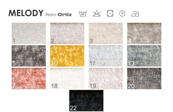 Melody Fabric options - Pedro Ortiz