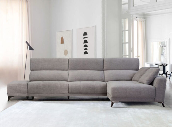 Rebeca Sofa Model with Chaise and footstool by Pedro Ortiz